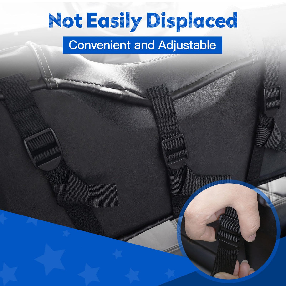 PZWLI seat covers with storage features help organize small items.