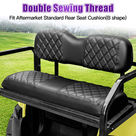 PZWLI seat cover installation with adjustable straps and buckles.