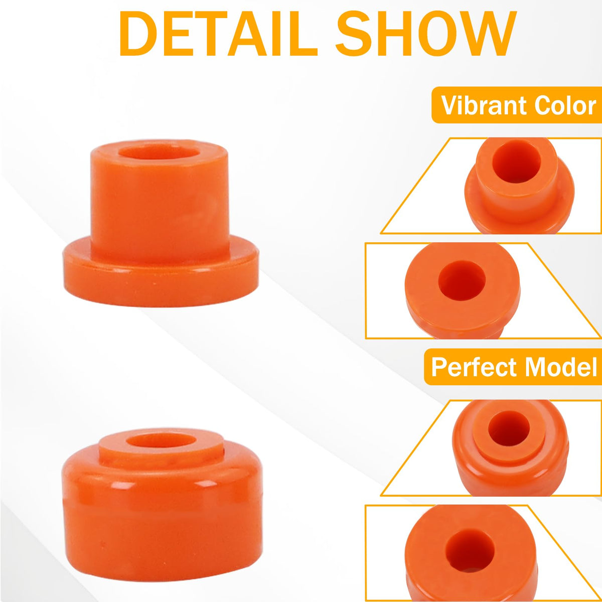 Qagea 20-piece A-arm bushing kit pack for golf cart lifts showing comprehensive coverage.