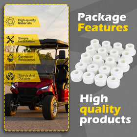 Qagea kit packaging shows 20 bushings for versatile A-arm repairs
