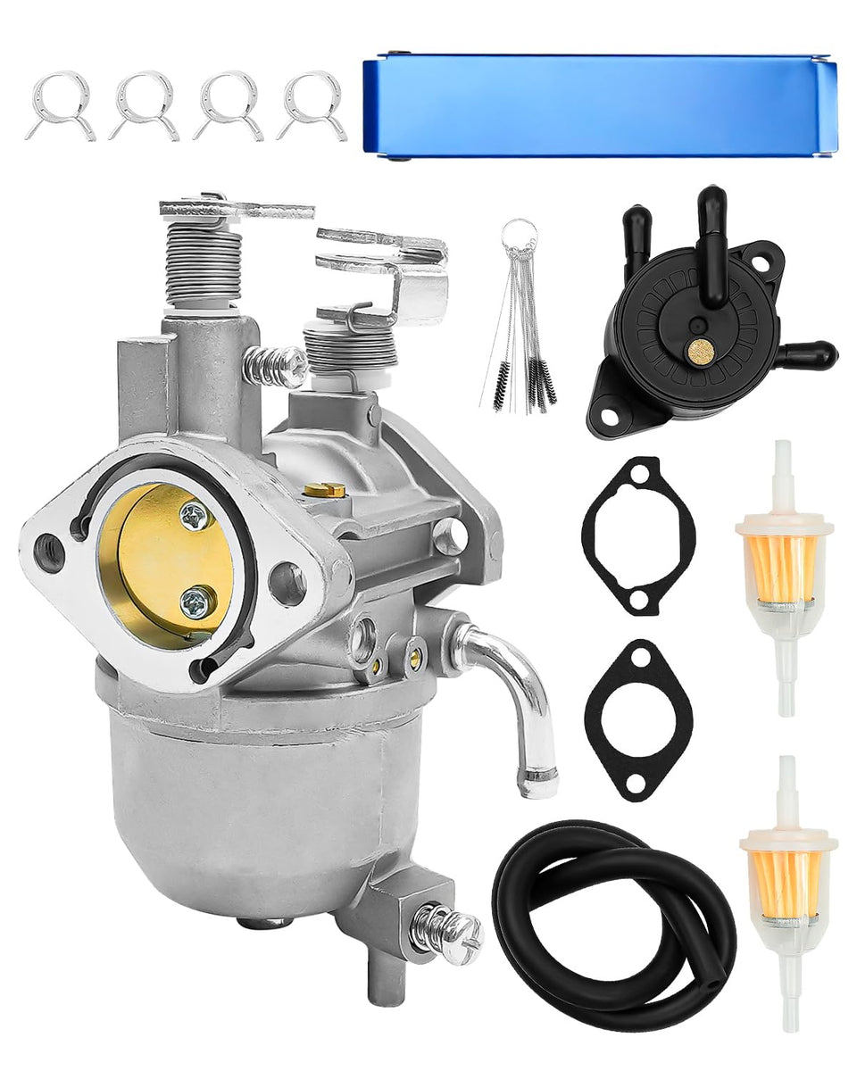 QAGGUM carburetor closeup; precise machining for smooth idle and efficient fuel use