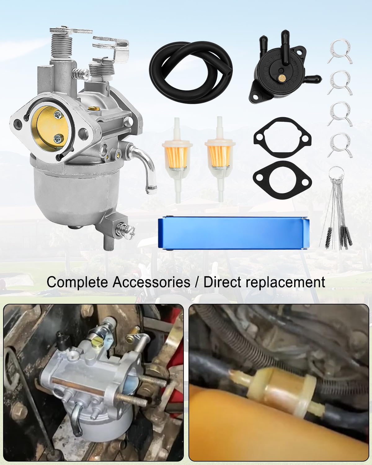 QAGGUM replacement EZGO RXV; improves fuel delivery and performance potential