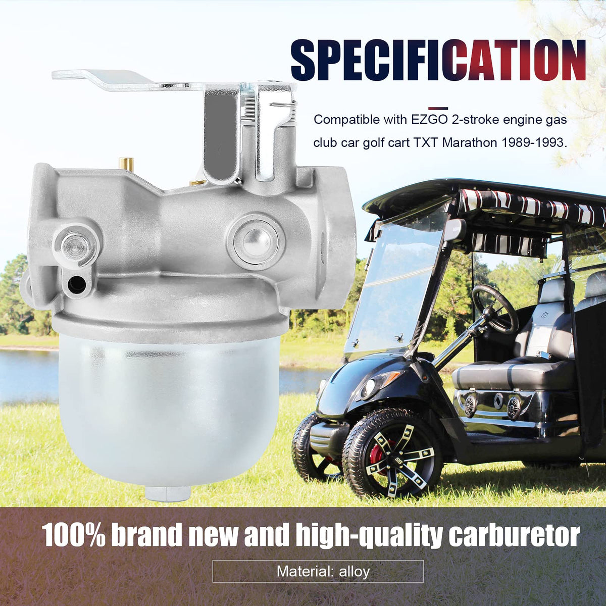 QAZAKY carburetor clamps close-up highlights durable mounting hardware