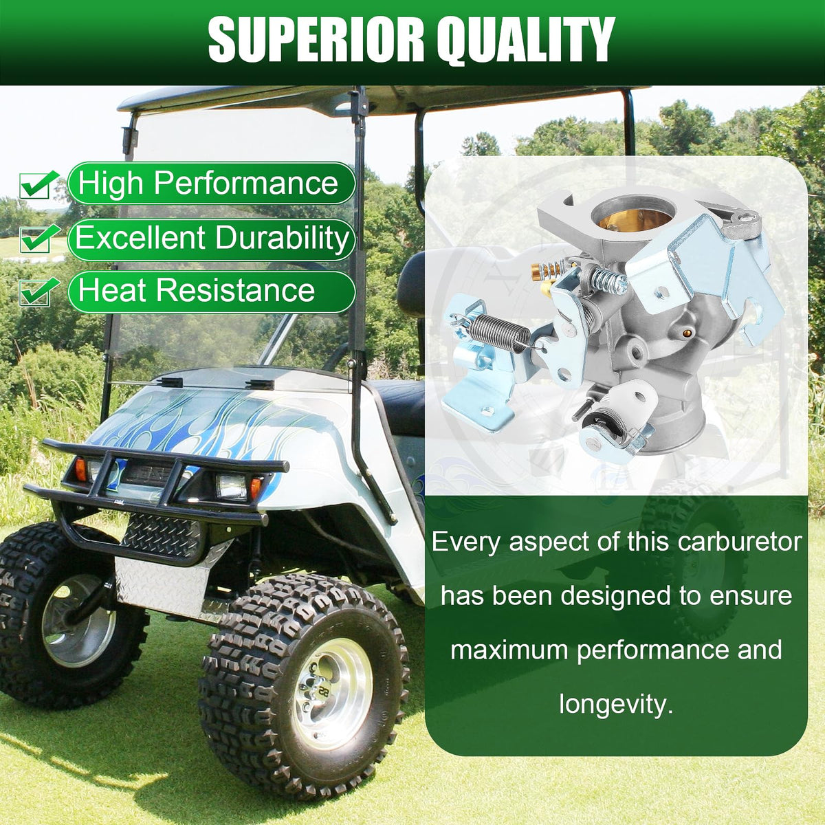 QAZAKY fuel filter included for clean fuel delivery and smoother runs.