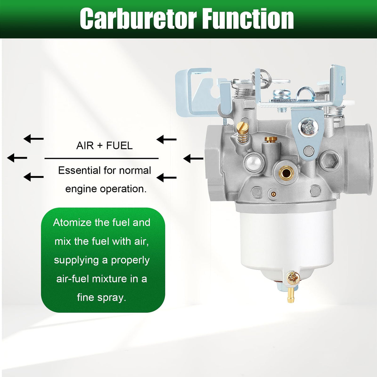 QAZAKY fuel lines support consistent fuel flow to the carburetor.