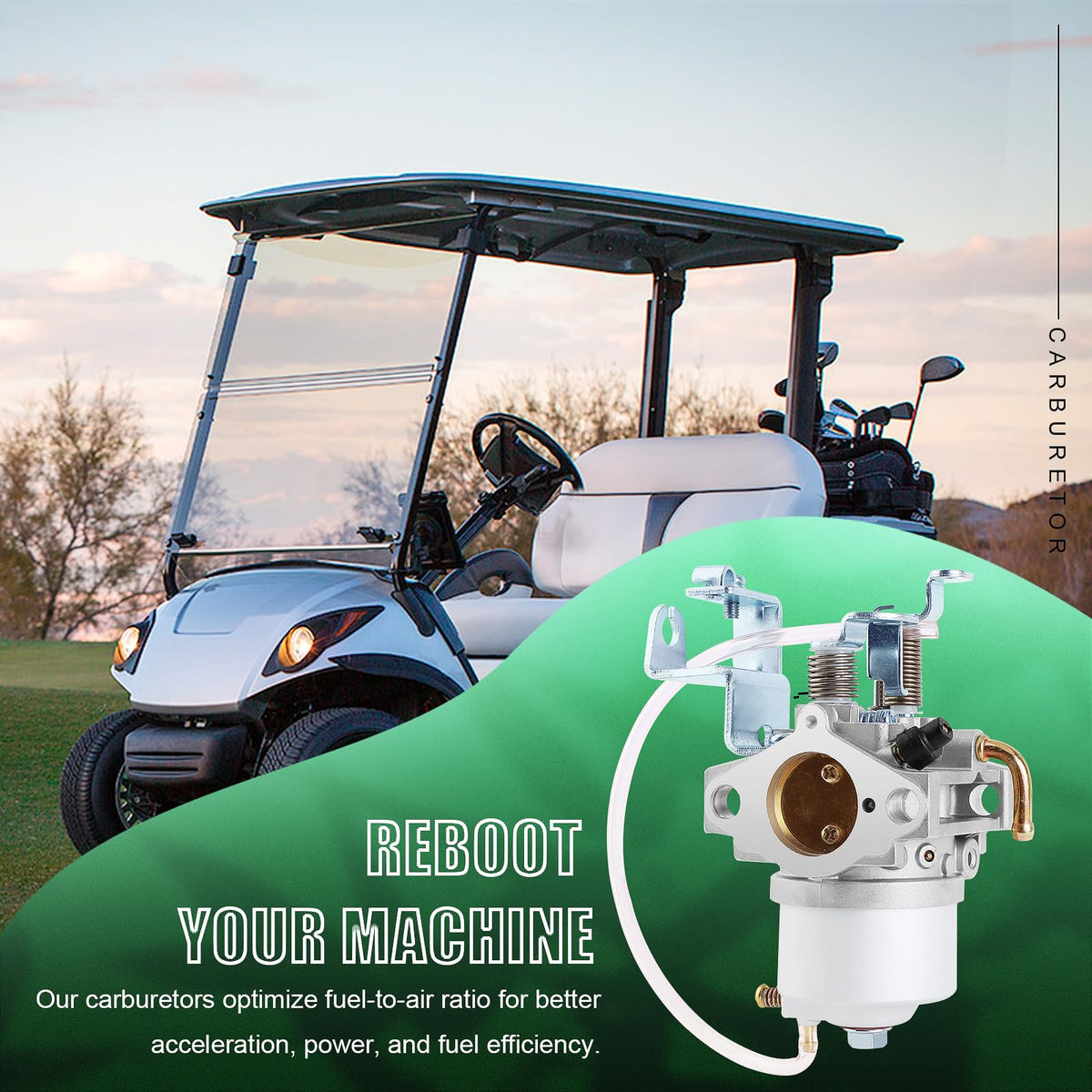 QAZAKY G29 carburetor fits Yamaha G22–G27 for easy DIY installation