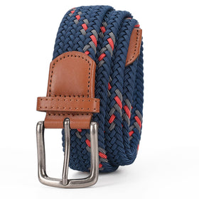 QAZSE Elastic Golf Belt with mixed-color weave for a polished, versatile look.