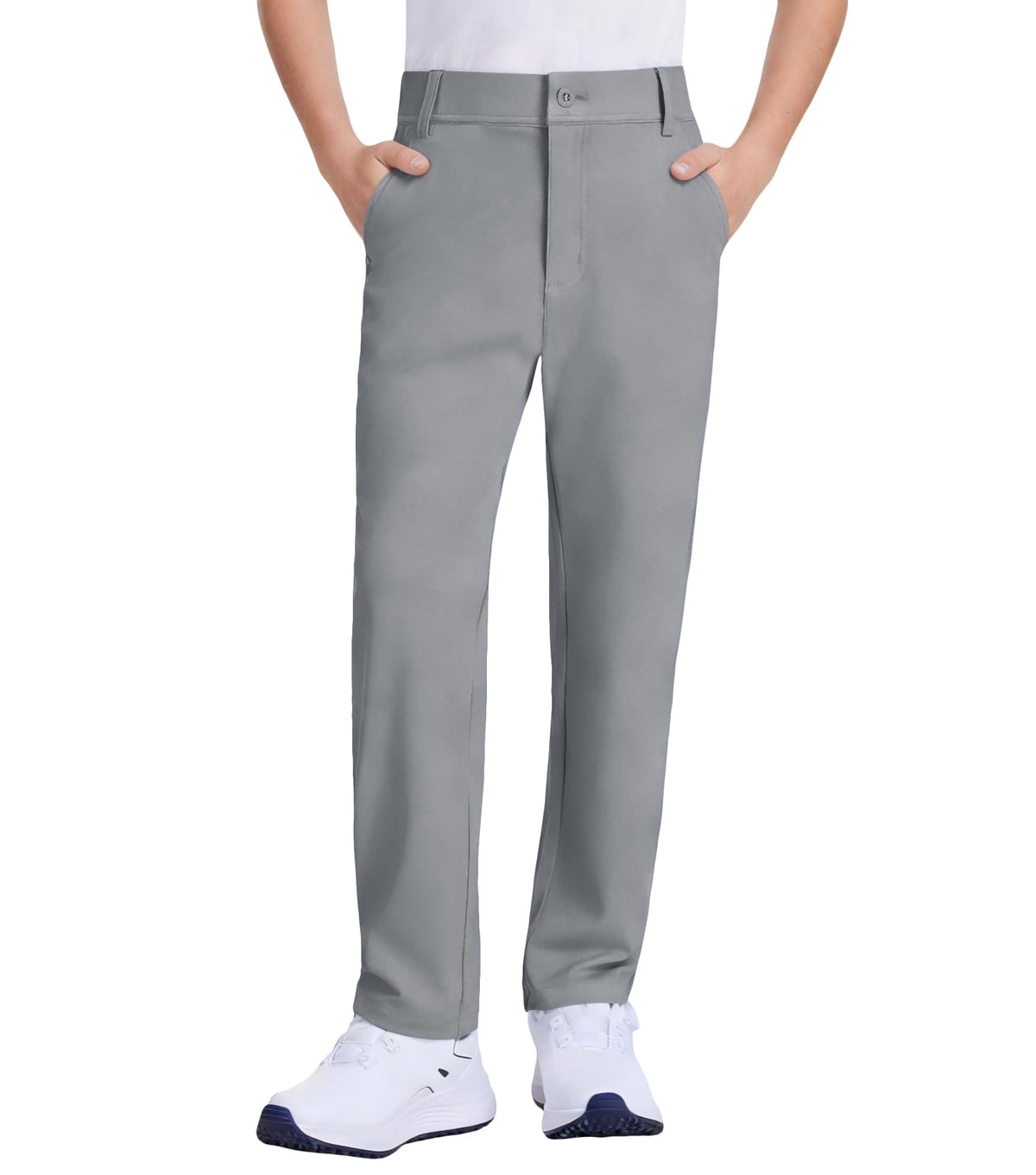 QBK Boys Golf Pants stretch fabric enables unrestricted movement during class or play