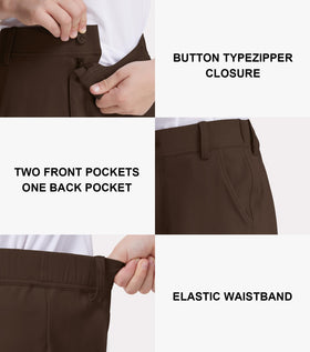 QBK pants zip fly and button: secure closure for easy wear and active days.