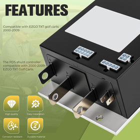 QBselecar installed on EZGO TXT controller installation illustrates straightforward upgrade