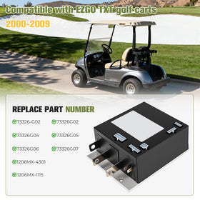 QBselecar controller side view highlights compact fit for EZGO TXT upgrades