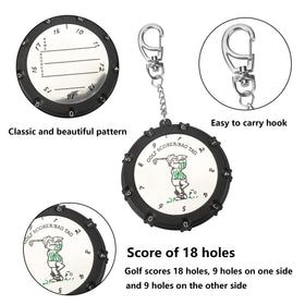 QHALEN Golf Score Counter side dial demonstrates quick score updates during play.