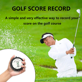 QHALEN Golf Score Counter clip and keychain keeps it handy on belt or bag.
