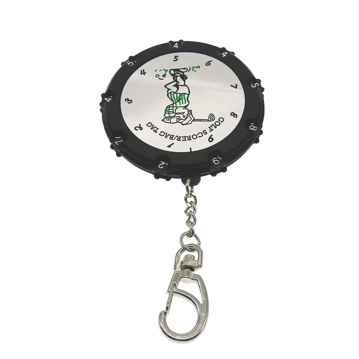 QHALEN Golf Score Counter silver edition showcases durable finish under sunlight.