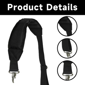 Qiknird golf strap blue with thick padding distributes weight evenly.