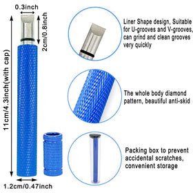 QINIZX flat groove sharpener for U- and V-grooves with precision