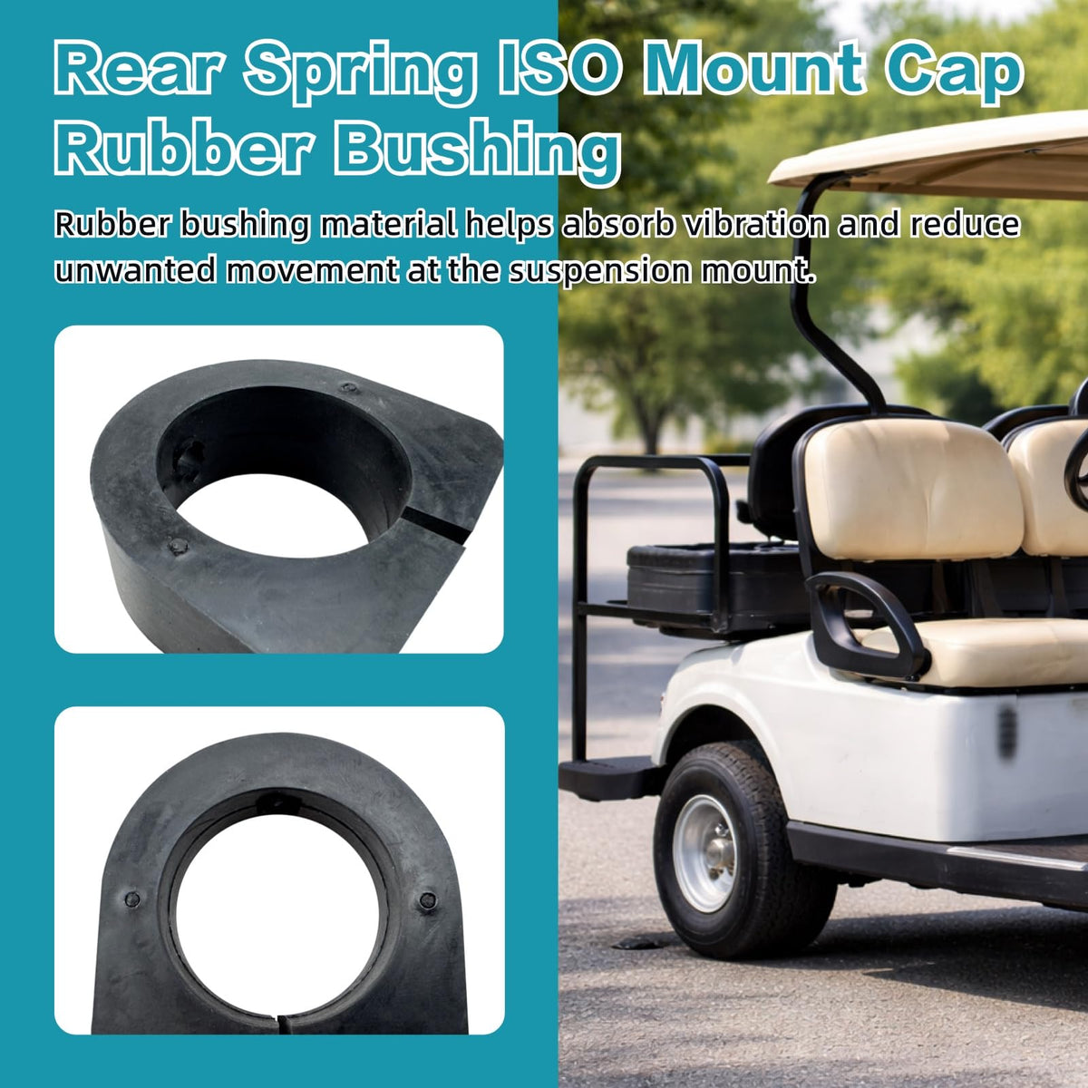 Qiqimingxin rear-spring iso mount cap bushing supports proper rear spring alignment
