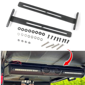 QNCKJZV steel-roof mount in durable black finish for weather-ready golf cart audio