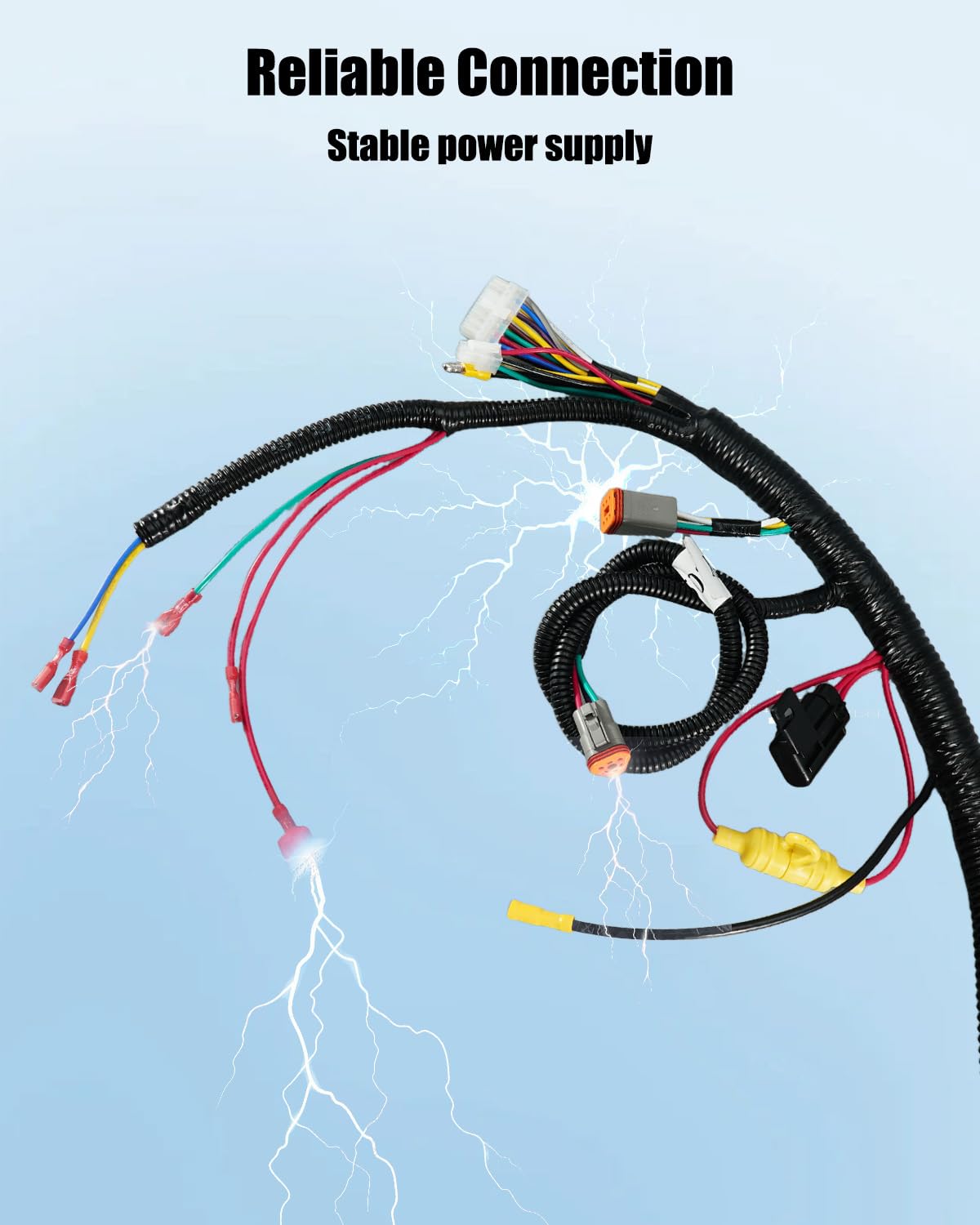 QNHEAY wiring harness installation under dash for easy upgrade and cleaner wiring