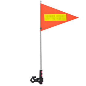 QoTang reflective orange flag boosts visibility day and night.