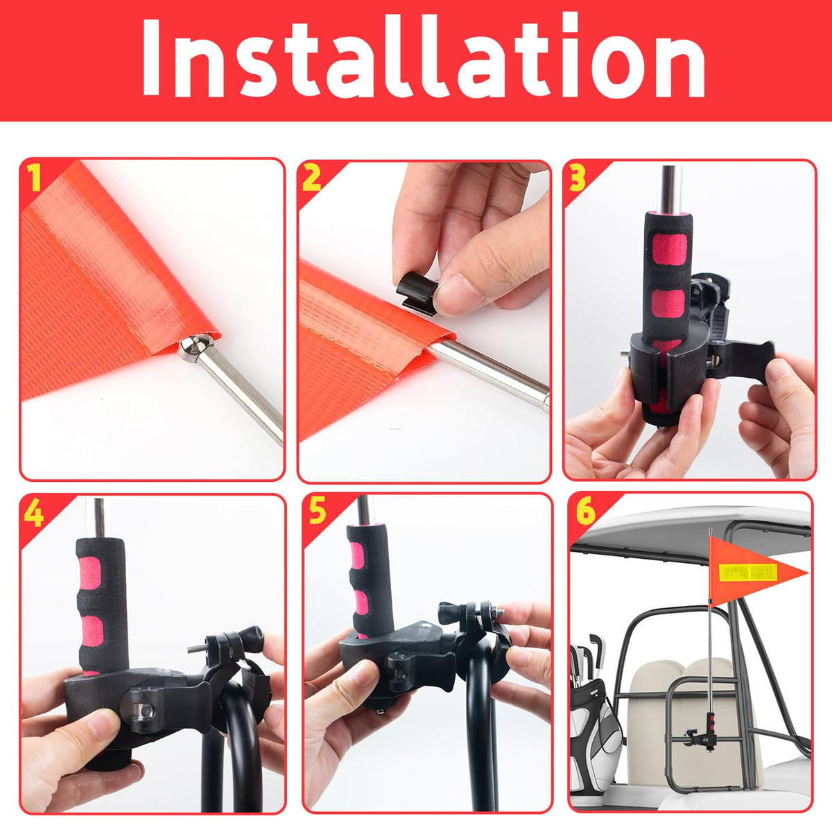 QoTang stainless steel flag pole offers light, durable outdoor use.