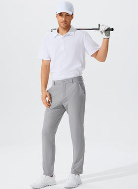 QPNGRP belt-loops detail shows secure fit for daily wear and golf.