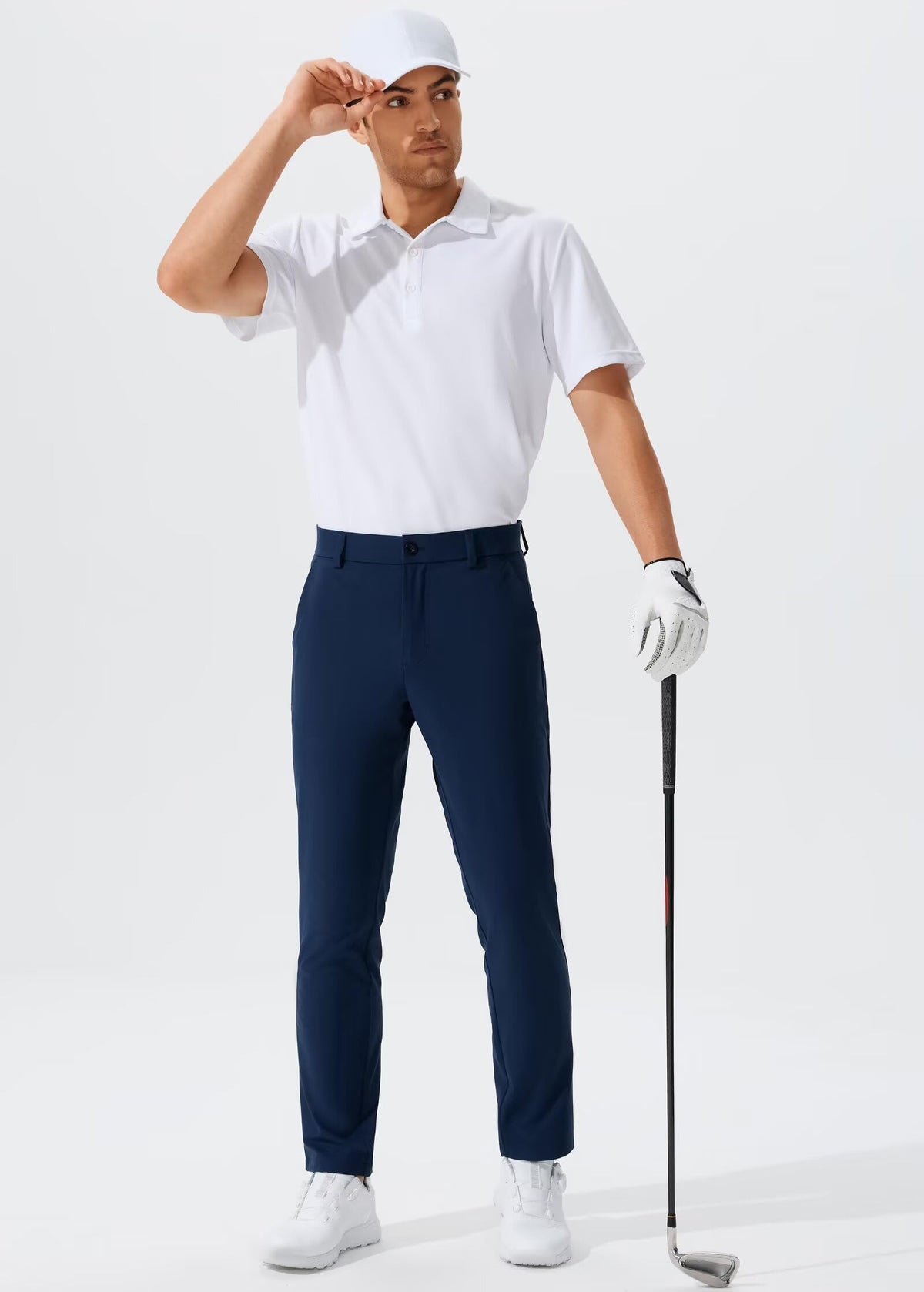 QPNGRP golf pants fabric with quick-dry and breathable performance.