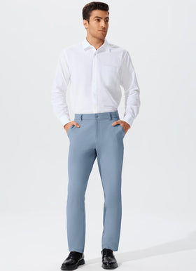 QPNGRP men's golf pants front pockets showing secure space for essentials.