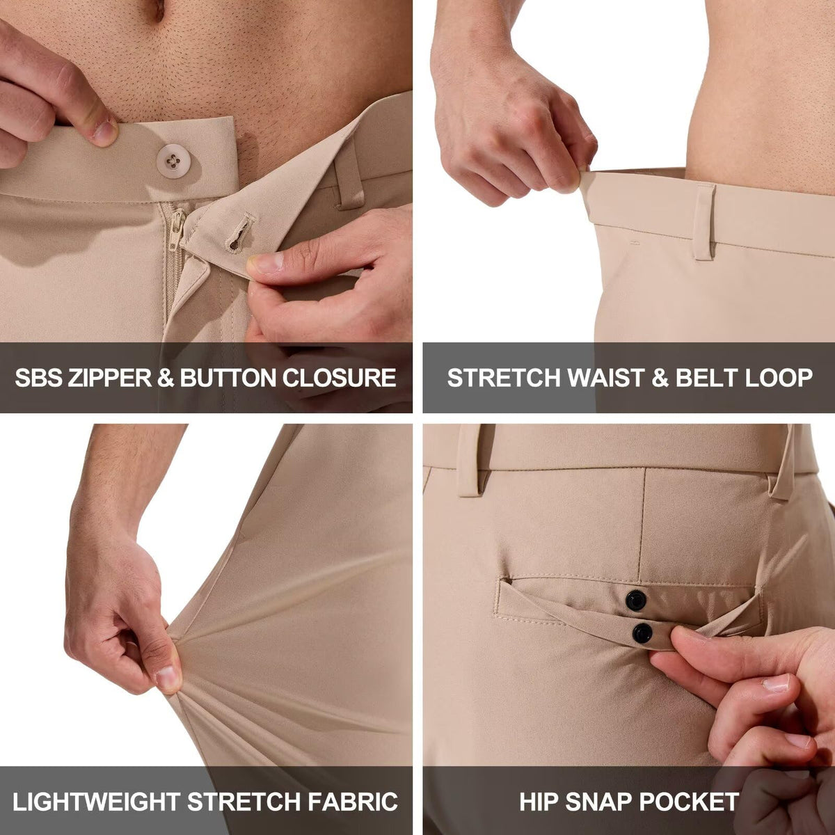 QPNGRP men's golf pants travel-ready styling for versatile outfits.