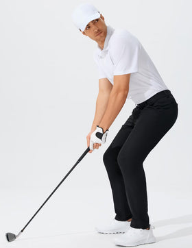 QPNGRP men's pants waistband and pockets emphasized for convenient storage