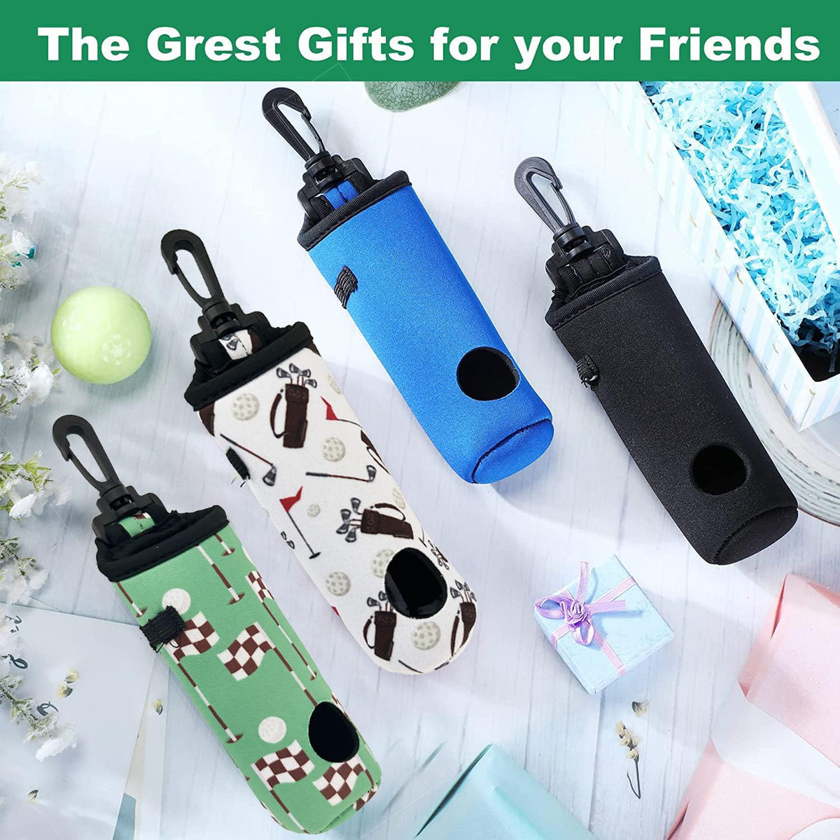 QQRASOAL durable neoprene clip design for secure attachment.