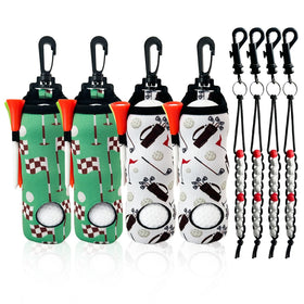 QQRASOAL golf ball holder neoprene pouch keeps balls secure during rounds