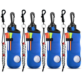 QQRASOAL neoprene golf ball pouch multicolor, lightweight and portable.