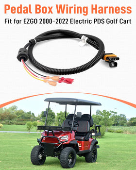 Quaneguzy EZGO wiring connectors close-up, delivering secure contacts for smooth pedal signals.