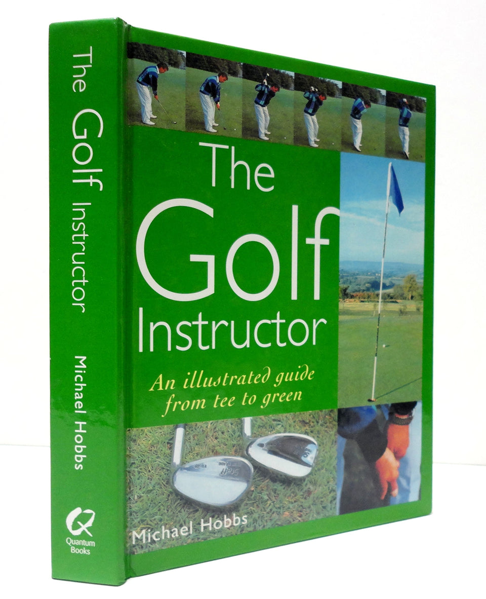 Quantum Books The Golf Instructor illustrated guide cover supports clear learning for all skill levels.