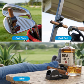 Quavix CNC aluminum construction designed for outdoor golf use.