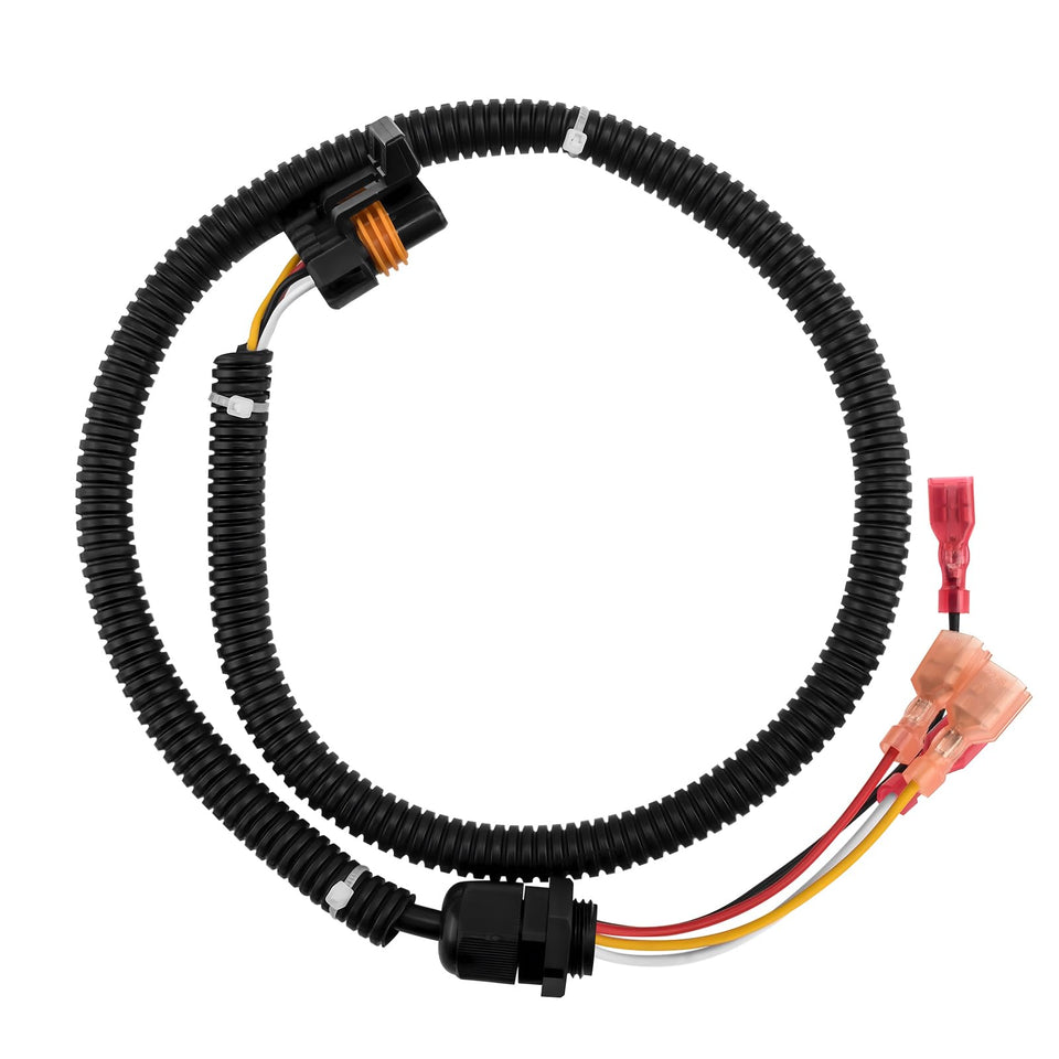 Quealzara pedal box wiring harness for EZGO PDS shows easy, secure installation and 48V compatibility