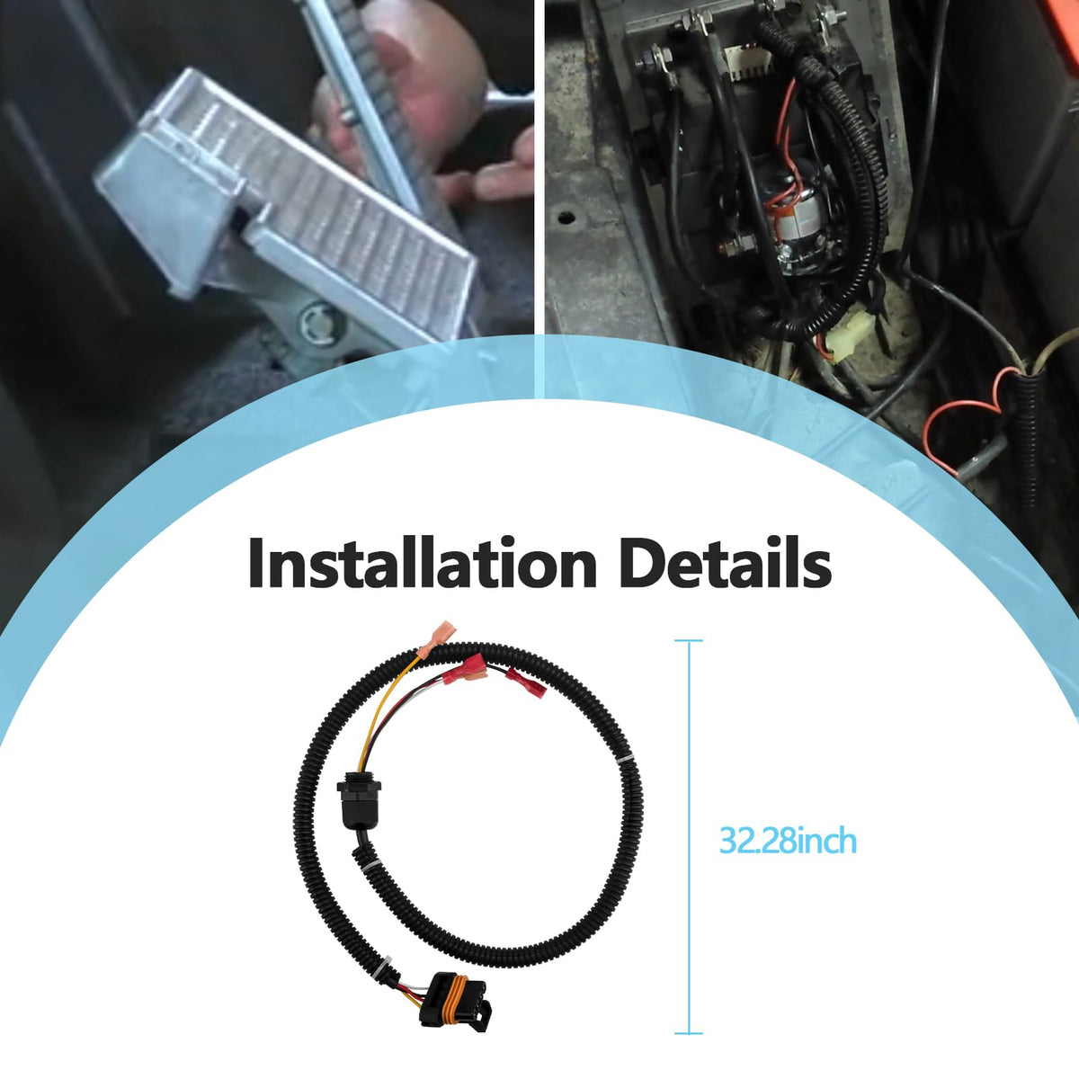Quealzara package-included shot confirms a complete harness for EZGO PDS setup