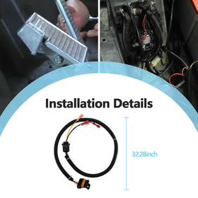 Quealzara package-included shot confirms a complete harness for EZGO PDS setup