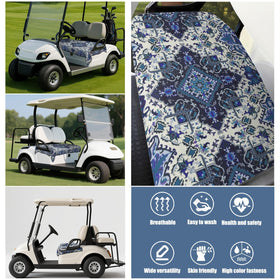 Queen Hero seat cover in classic colors to match cart interior.
