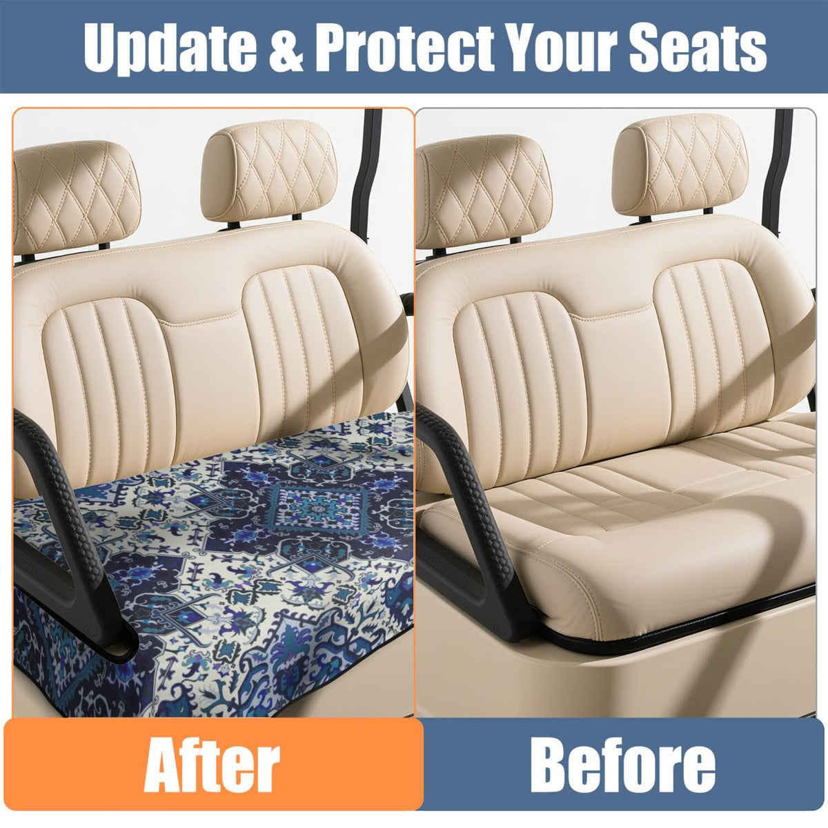 Queen Hero standard-cart fit indicating compatibility with typical two-seat models.