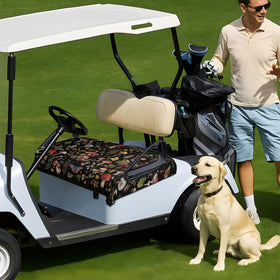 Queen Hero standard two-seat cart cover fit on common golf carts.