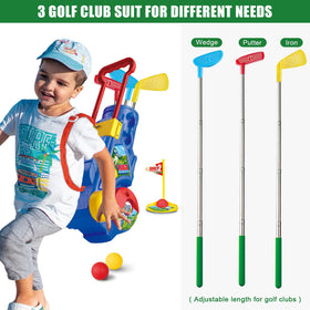 Qutumill adjustable clubs grow with your child for longer use.