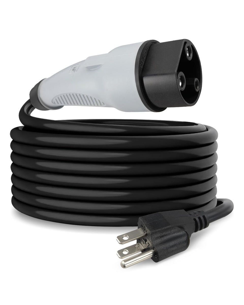 Quwfesudy storm-model charging cord offers 16 ft reach for outdoor golf cart charging.