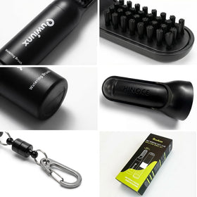 Quwiunx soft PE material and nylon bristles clear grass and mud.
