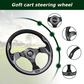 QYMOPAY aluminum steering wheel construction for light, durable performance.