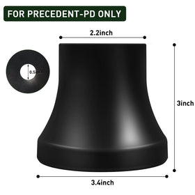 Black aluminum adapter fits 5-6 hole steering wheels for Club Car Precedent