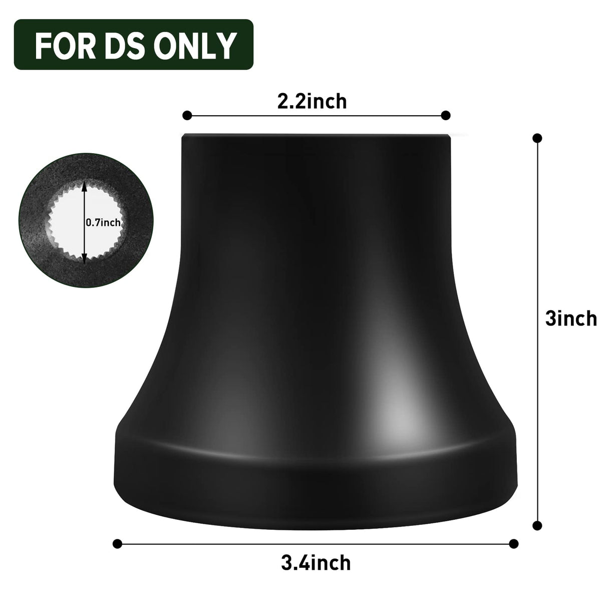 QYMOPAY Club Car DS hub highlights quick, tool-free installation.