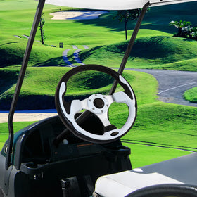12.5-inch wheel creates more room to enter and exit the cart.