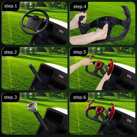 QYMOPAY ergonomic non-slip steering wheel improves steady steering